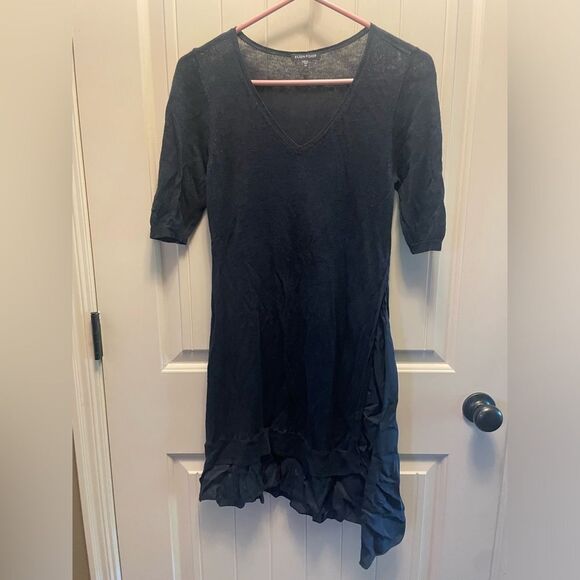 Eileen Fisher Black Tunic Top - Picture 1 of 6